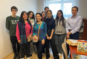 Grupa młodzieży włoskiej w Ratajczaku